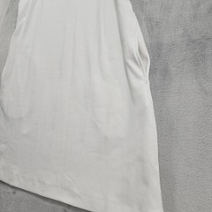 NEW Old Navy Dress Womens L White Sheath Mini Square Neck Pockets Jersey Casual