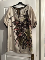 Zara EUR M Silk Shift Dress