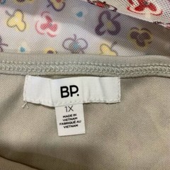 BP Women&rsquo;s Mesh Overlay Dress Ivory Glass Ditsy Crewneck Lettuce Trim SZ 1X NWT
