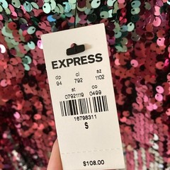 NEW Express Rainbow Multicolor Sequin Adjustable Party Dress ASO Josie Saltzman