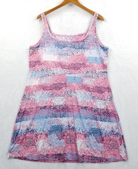 Columbia PFG Dress Women 1X Multicolor Floral Omni Freeze Cooling Empire Tank