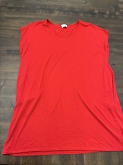Aritzia Wilfred Free Mini Dress Women’s XS Red Oversized Pockets Tunic