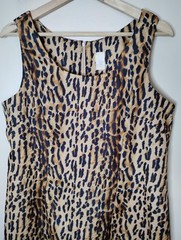 Xtrmz Vintage Leopard Print Mobwife Party Dress & Matching Sheer Top Size 11/12