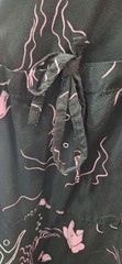 Collectif Tipsy Elephant Black/Pink Dress XS UK 8 Button Pockets, London