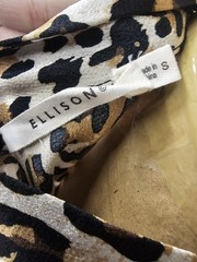 Ellison Button Up Leopard Print Oversized Dress Size Small