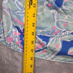 Lilly Pulitzer Pull-On Strapless Starfish Shell Beach Dress Cotton Women S Blue