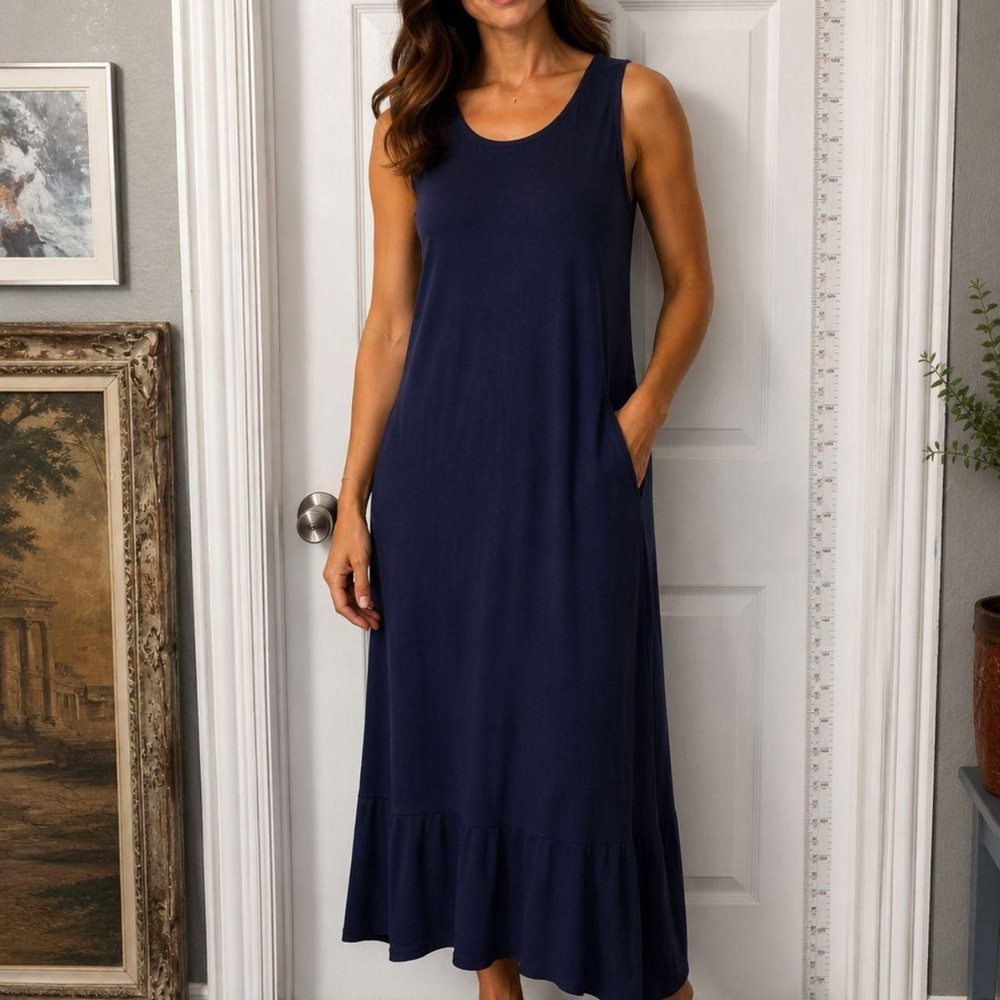 Eileen-fisher Women&rsquo;s Navy and Blue Dress