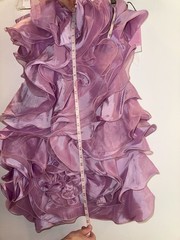 Colors Dress Style 0483 Strapless Ruffle Mini Dress Size 4