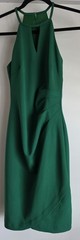 Guess Sleeveless Dress Size 0 Green Solid Bodycon Mini Sheath Shift Gown