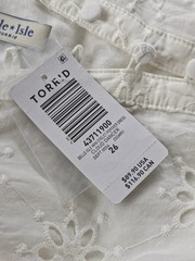 Torrid Belle Isle White Eyelet Mini Dress 26 New With Tags Cottagecore