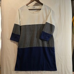 DOUBLEJU Color Block Long Sleeve Tunic Dress Size L