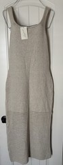 Thread Knit Thank Dress In A Light Beige Or Off- White Color Size M.