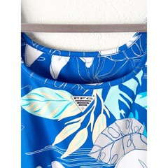 Columbia PFG Blue Tropical Freezer III Dress Size Large Resortwear Swim Cover-Up