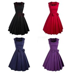 AU SELLER 50&rsquo;S Vintage Rockabilly Retro Swing Pinup Cocktail Party Dress dr167