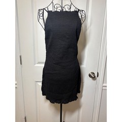 Free Free People Iyla Smocked Mini Dress in Black