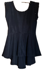 A Ladies Studded Top with Peplum Hem By Izebel London Size 8