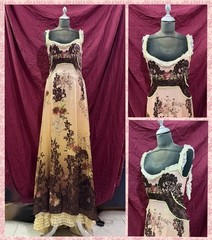 Dress Michal Negrin Retro flowers made in Israel very rare collector&rsquo;s item