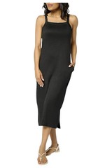 MUK LUKS Women&rsquo;s Cloud Knit Shelf Bra Tank Dress Black