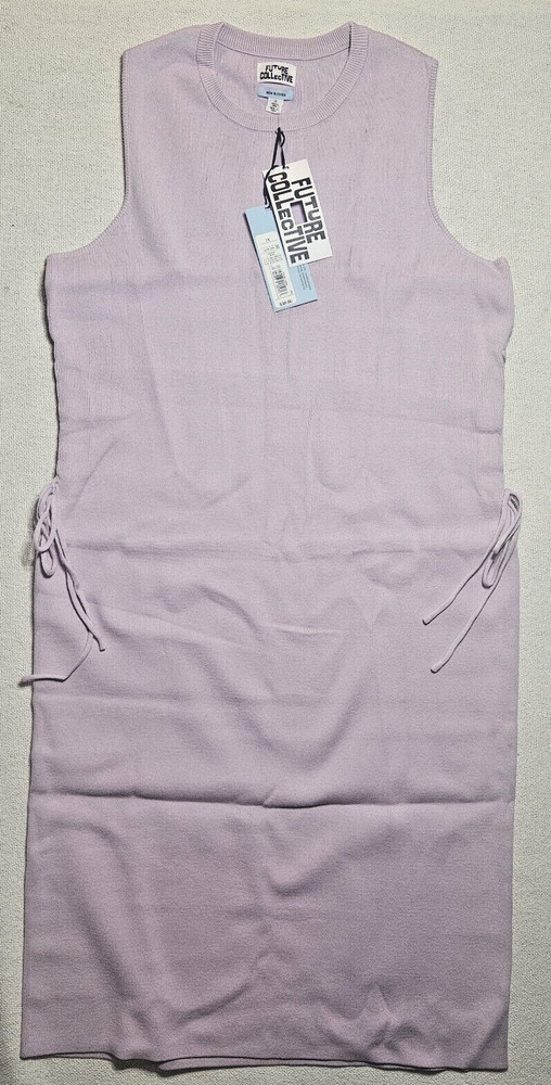 Future Collective Lavender Midi Sweater Dress Sleeveless ~ Women&rsquo;s ~ Sz: 1X