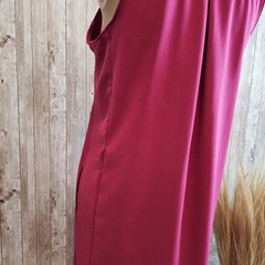 Banana Republic Hot Pink Sleeveless Shirt Dress Belted Side Pockets Sz 2