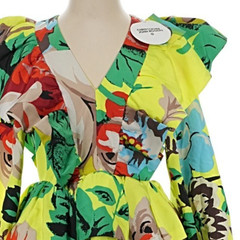 NWT Christopher John Rogers x Target Floral Ruffle Tiered Mini Dress Size 0