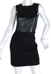{MICHAEL KORS] Black Dress Sz. 0 Upper 100% Lamb Leather Lined Summer