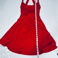 Halara SoftlyZero™ Airy Backless Twisted Active Dress Easy Peezy Red Size XS