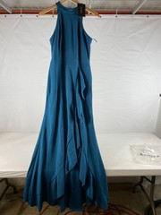 Woosea Women&rsquo;s High Neck Evening Cocktail Dress, Teal, M