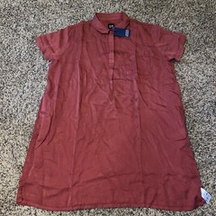 GAP Women&rsquo;s Lightweight Relaxed Fit Tencel Dress XXL Chili Oil New