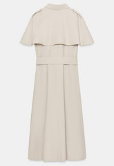 Zara Light Camel Cotton Cape Shirt Dress Women BNWT 4786/082