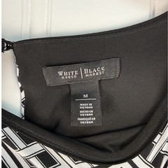 White House Black Market Geometric Multicolored Dress Size Med Classic Workwear