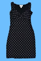 2010 LOFT Polka Dot Sleeveless Mini Dress