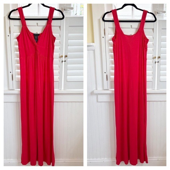 Spense Solid Red Twist Front Sleeveless Maxi Dress Women’s (Missy) Size Medium