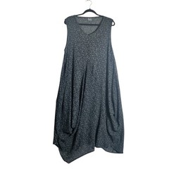 Dress To Kill Womens One Size Charcoal Grey Abstract Floral Balloon Midi Dress