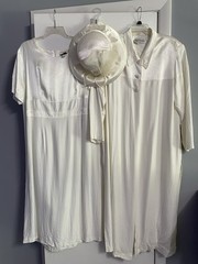Vintage 3pc Ronni Nicole II by Ouida Maxi Dress/Jacket/ Hat Church Wedding