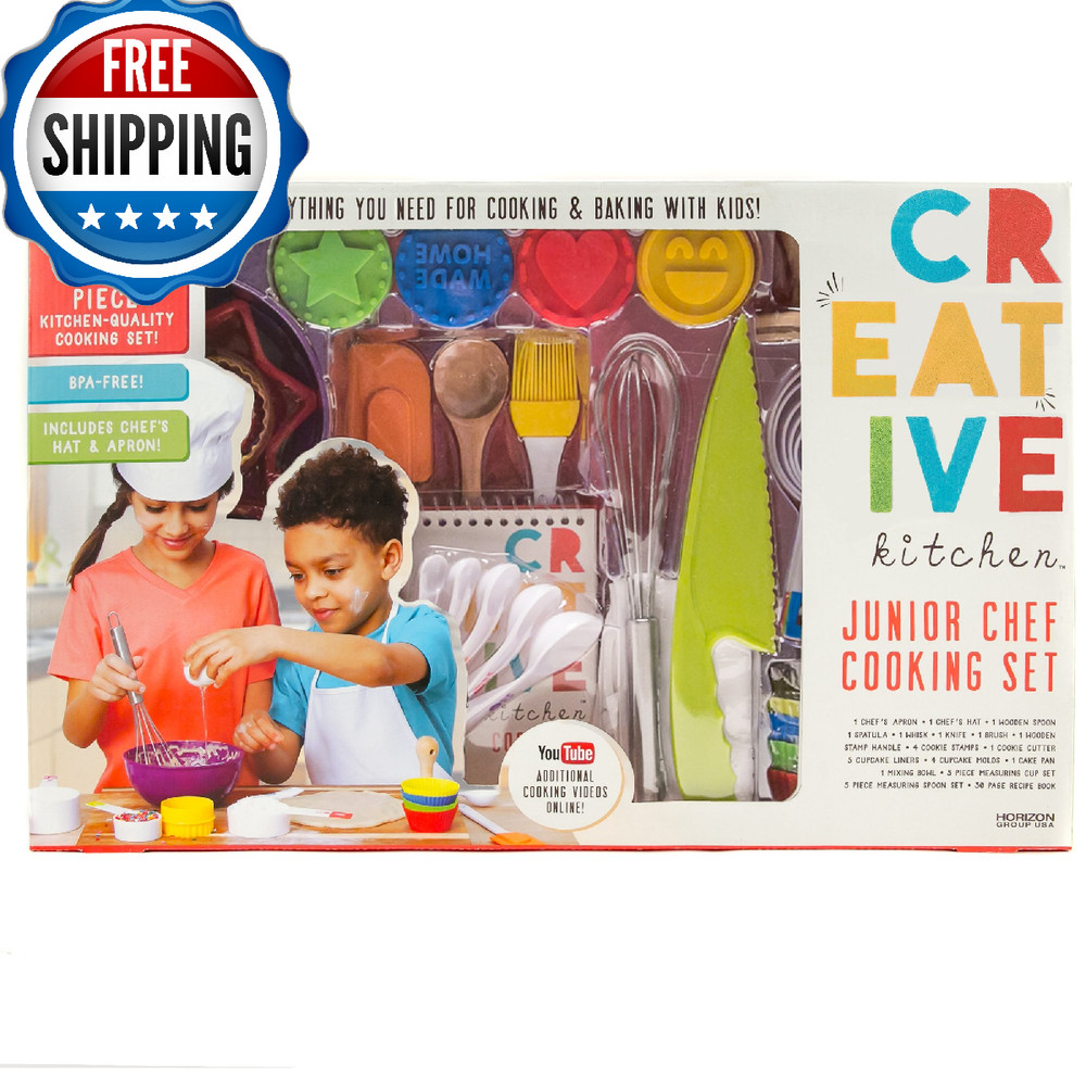 CrEATive Kitchen Junior Chef Set Multicolored – 20 Recipes, Ages 6+