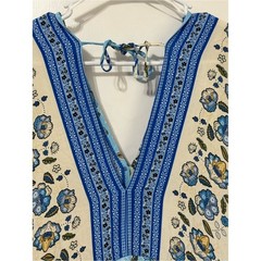 Aakaa Blue Floral Print Sundress