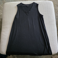 J. Jill Women’s Black Solid Scoop Neck Sleeveless Dress With Pockets XL