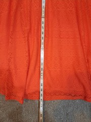 Covington Size 16w Zip Up Sleeveless Orange Dress Pretty Cute Midi Special Occas