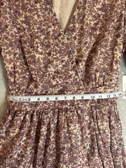 Japna NWT Western Layered Boho Chic Earthy Prairie Ultra-Feminine Mini Dress XS