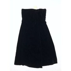 Emporio Armani Strapless Dress Black Velvet Party Women&rsquo;s 10 NWT $478