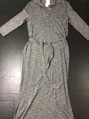NEW Anthropologie Dolan Sarana women Midi Maxi Shirt Dress Size XS Gray Casual