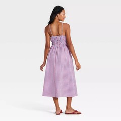 Women Maxi Sundress – Universal Thread Multicolor Gingham M