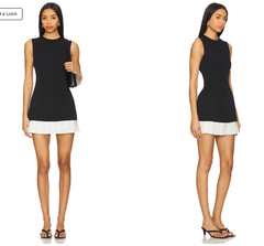 More To Come Alina Mini Dress black sleeveless size S