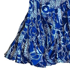 Rhode Women’s Sz M Blue Floral Print Mini Dress Emma Long Sleeve