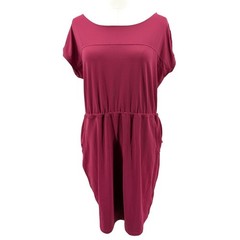 Columbia Omni-Shade Performance Dress Tie Waist Pockets Berry Purple Size L