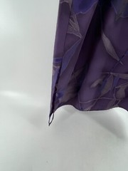 Norton McNaughton Purple Floral Sleeveless Maxi Dress Back Tie Size Large