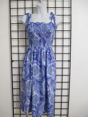 NaPua HONOLULU 🌸 SIZE XS / SMALL== STRETCH BODICE / TIE DYE PRINT DRESS
