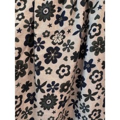 Kiyomi Floral Babydoll Dress XL Khaki Blue Green Long Sleeve Pockets