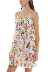 Taylor Womens Printed Drop-Waist Sleeveless Mini Dress 8 Ivory/Radish Red – NWT
